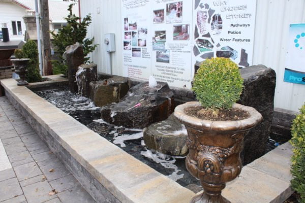 image of outdoor water features of available options